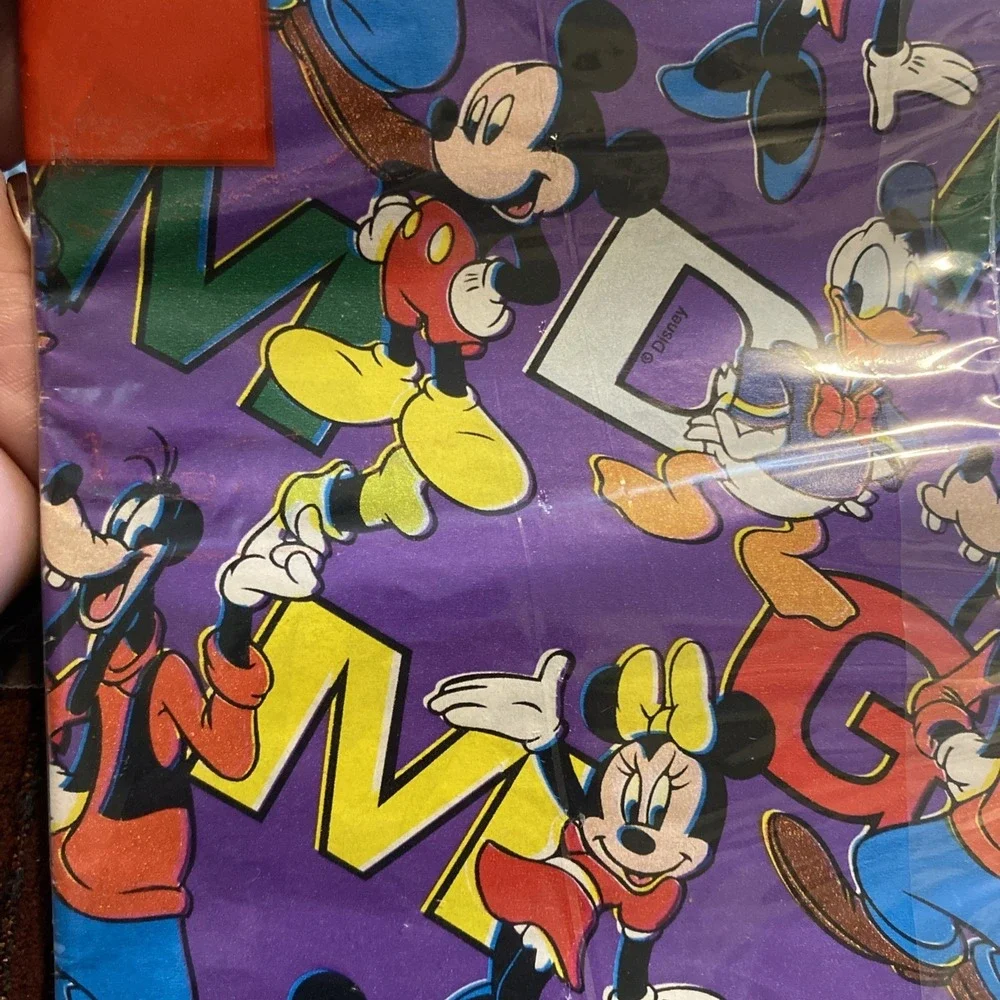 4 PACKAGES VINTAGE 90's CLEO MICKEY'S STUFF FOR KIDS GIFT WRAP SEALED!